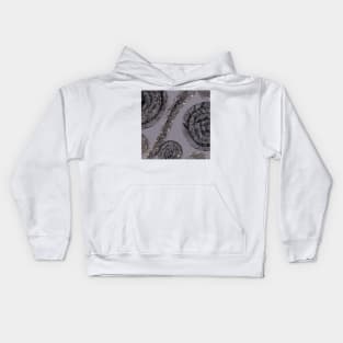 Silver shimmer Kids Hoodie